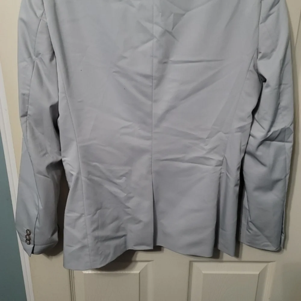 Zara Comfort Suit Cool Jacket Sz 40 Spring Summer Breathable Blazer‎ Lt. Grey.